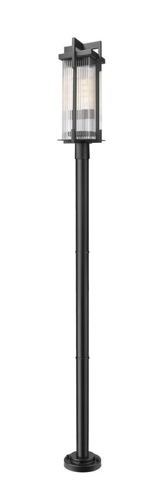 Z-Lite - 5031PHBR-5012P-BK - Two Light Outdoor Post Mount - Fortis - Sand Black