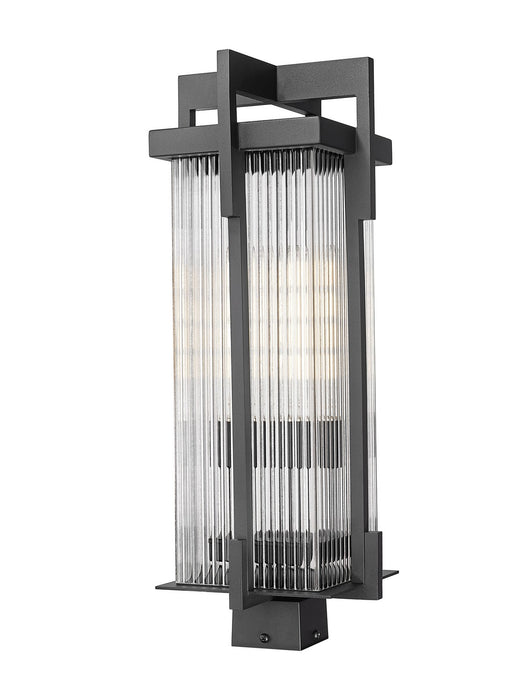 Z-Lite - 5031PHBS-BK - Two Light Outdoor Post Mount - Fortis - Sand Black