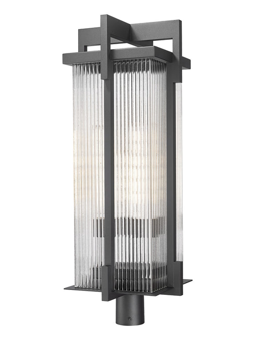 Z-Lite - 5031PHXLR-BK - Three Light Outdoor Post Mount - Fortis - Sand Black