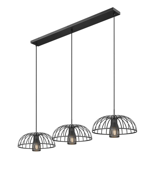 Z-Lite - 623P16-3L-MB - Three Light Linear Chandelier - Valencia - Matte Black
