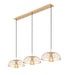 Z-Lite - 623P16-3L-MGLD - Three Light Linear Chandelier - Valencia - Modern Gold