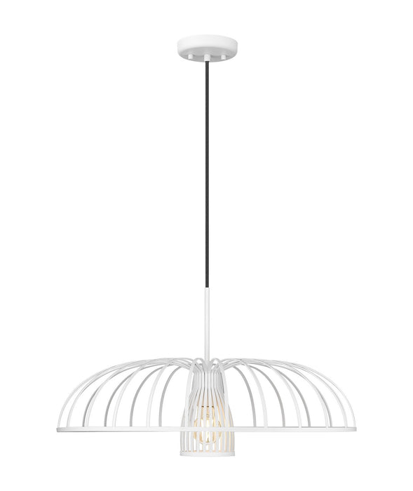 Z-Lite - 623P24-TXWH - One Light Pendant - Valencia - Texture White
