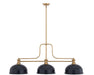 Z-Lite - 725-3HBR-D12MB - Three Light Billiard - Melange - Heritage Brass
