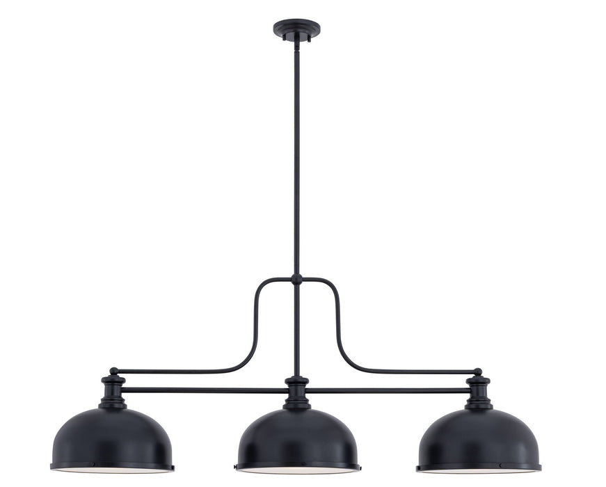 Z-Lite - 725-3MB-D12MB - Three Light Billiard - Melange - Matte Black