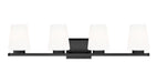 Z-Lite - 7703-4V-MB - Four Light Vanity - Nextra - Matte Black
