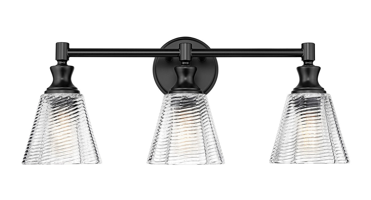 Z-Lite - 7704-3V-MB - Three Light Vanity - Auden - Matte Black