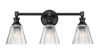 Z-Lite - 7704-3V-MB - Three Light Vanity - Auden - Matte Black