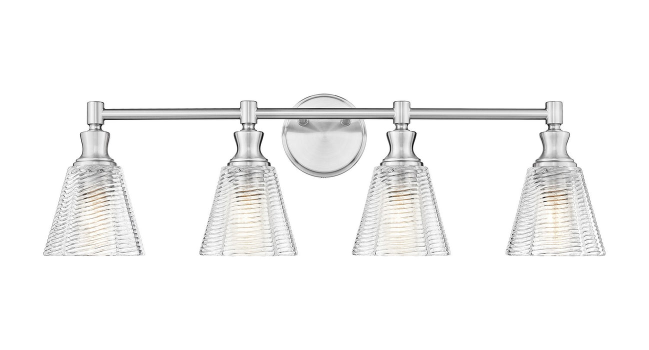 Z-Lite - 7704-4V-BN - Four Light Vanity - Auden - Brushed Nickel