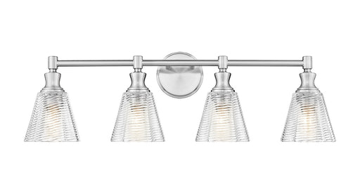 Z-Lite - 7704-4V-BN - Four Light Vanity - Auden - Brushed Nickel