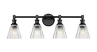 Z-Lite - 7704-4V-MB - Four Light Vanity - Auden - Matte Black
