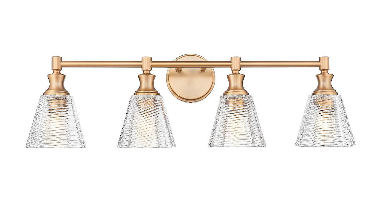 Z-Lite - 7704-4V-MGLD - Four Light Vanity - Auden - Modern Gold