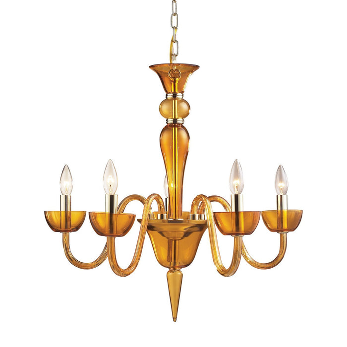 ELK Home - 6211/5 - Five Light Chandelier - Vidriana - Polished Chrome