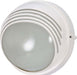 Nuvo Lighting - 60-520 - One Light Outdoor Bulk Head - Die Cast Bulk Heads Semi Gloss White - Semi Gloss White