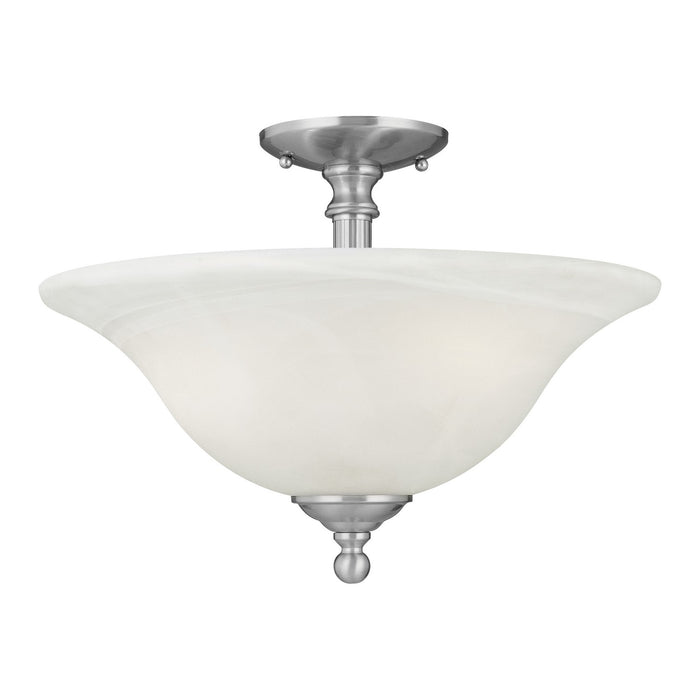 ELK Home - SL869678 - Three Light Semi Flush Mount - Riva - Brushed Nickel