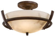 Minka-Lavery - 687-14 - Three Light Semi Flush Mount - Calavera - Nutmeg