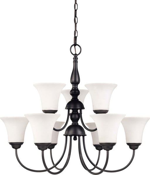Nuvo Lighting - 60-1843 - Nine Light Chandelier - Dupont - Dark Chocolate Bronze