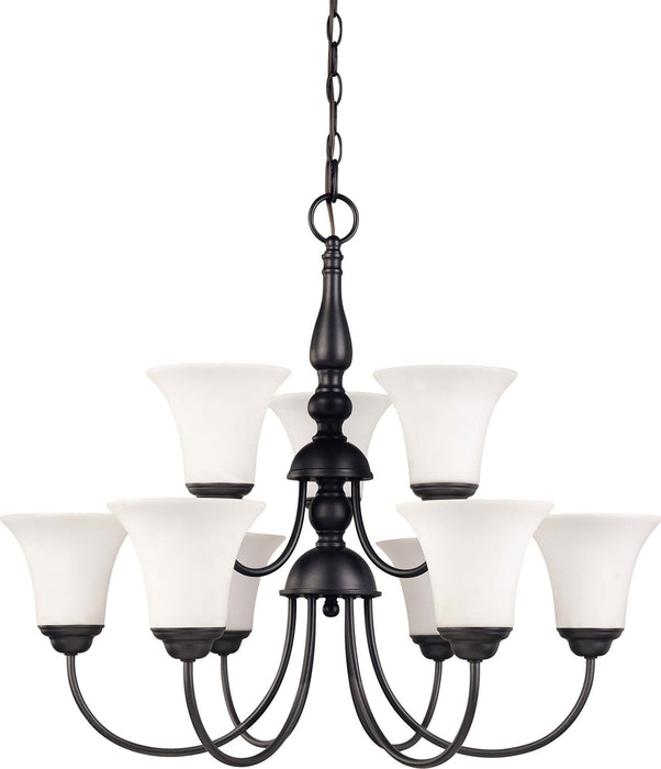 Nuvo Lighting - 60-1843 - Nine Light Chandelier - Dupont - Dark Chocolate Bronze