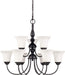 Nuvo Lighting - 60-1843 - Nine Light Chandelier - Dupont - Dark Chocolate Bronze