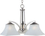 Maxim - 20094FTSN - Three Light Chandelier - Aurora - Satin Nickel