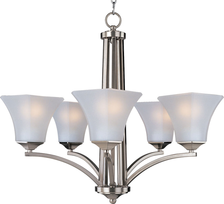 Maxim - 20095FTSN - Five Light Chandelier - Aurora - Satin Nickel