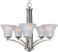 Maxim - 20095FTSN - Five Light Chandelier - Aurora - Satin Nickel