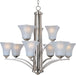 Maxim - 20096FTSN - Nine Light Chandelier - Aurora - Satin Nickel