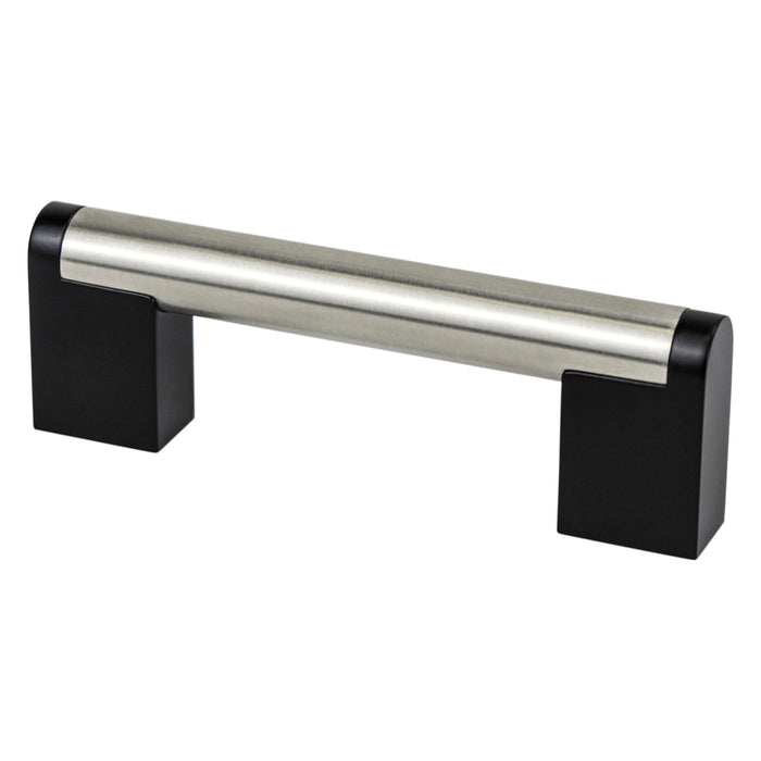 Studio Remix 96mm CC Brushed Nickel and Matte Black Pull