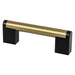 Studio Remix 96mm CC Modern Brushed Gold and Matte Black Pull