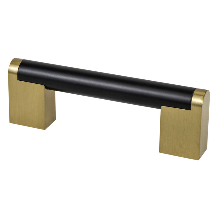 Studio Remix 96mm CC Matte Black and Modern Brushed Gold Pull