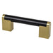 Studio Remix 96mm CC Matte Black and Modern Brushed Gold Pull