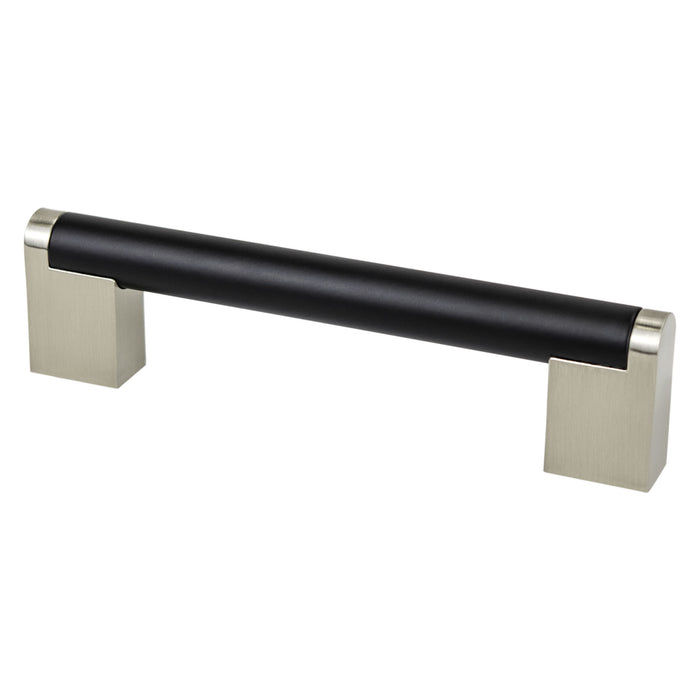 Studio Remix 128mm CC Matte Black and Brushed Nickel Pull