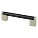 Studio Remix 128mm CC Matte Black and Brushed Nickel Pull