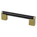Studio Remix 128mm CC Matte Black and Modern Brushed Gold Pull