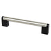 Studio Remix 160mm CC Brushed Nickel and Matte Black Pull