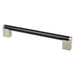 Studio Remix 192mm CC Matte Black and Brushed Nickel Pull