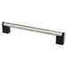 Studio Remix 192mm CC Brushed Nickel and Matte Black Pull