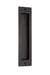 Emtek Sandcast Bronze Rectangular Flush Pulls -8", Medium Bronze