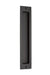 Emtek Sandcast Bronze Rectangular Flush Pulls-10", Medium Bronze