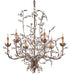 Currey and Company - 9882 - Six Light Chandelier - Crystal - Cupertino