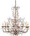 Currey and Company - 9884 - Eight Light Chandelier - Crystal - Cupertino