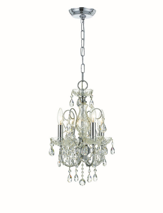 Crystorama - 3224-CH-CL-S - Four Light Mini Chandelier - Imperial - Polished Chrome