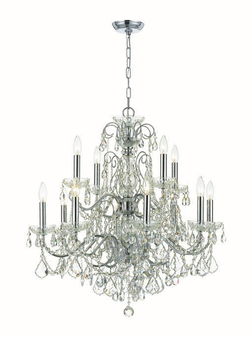 Crystorama - 3228-CH-CL-MWP - 12 Light Chandelier - Imperial - Polished Chrome