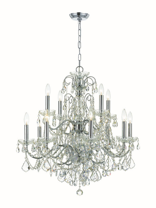 Crystorama - 3228-CH-CL-S - 12 Light Chandelier - Imperial - Polished Chrome