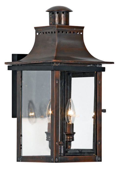 Quoizel - CM8410AC - Two Light Outdoor Wall Lantern - Chalmers - Aged Copper