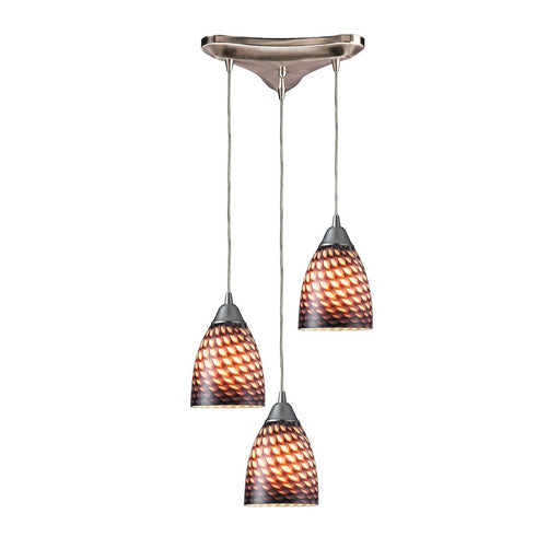 ELK Home - 416-3C - Three Light Pendant - Arco Baleno - Satin Nickel