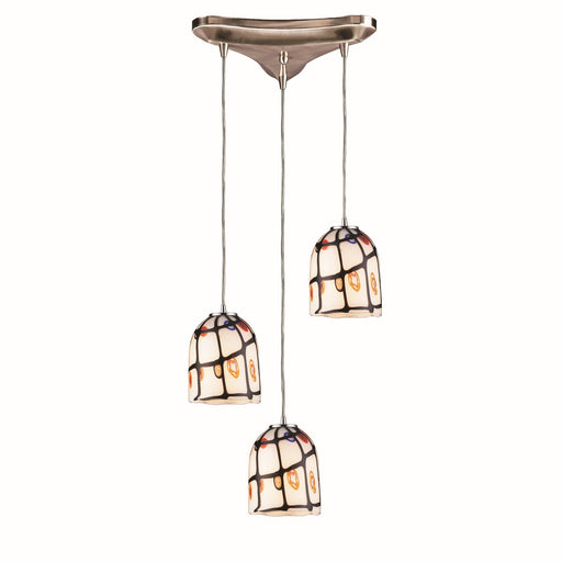 ELK Home - 543-3IV - Three Light Pendant - Rapture - Satin Nickel