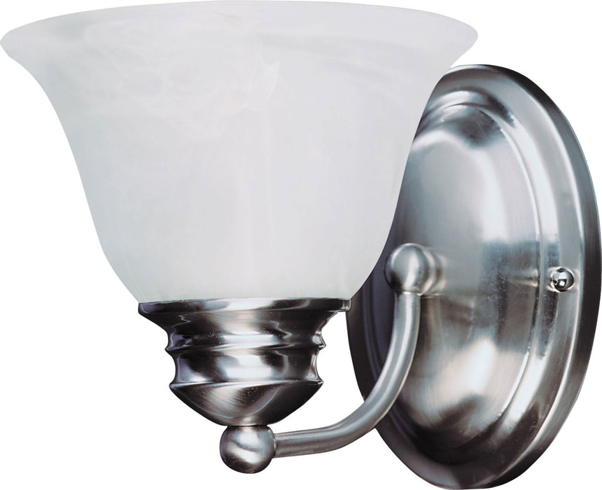 Maxim - 2686MRSN - One Light Wall Sconce - Malaga - Satin Nickel