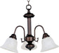 Maxim - 2697MROI - Three Light Chandelier - Malaga - Oil Rubbed Bronze