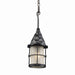 ELK Home - 388-BK - One Light Outdoor Pendant - Rustica - Matte Black