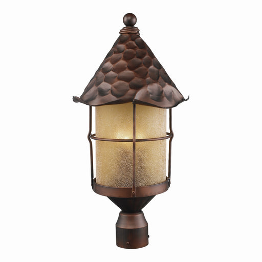 ELK Home - 389-AC - Three Light Outdoor Post Mount - Rustica - Antique Copper